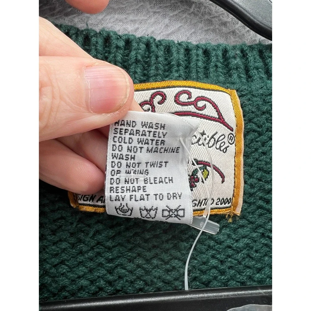 Heirloom Collectibles Sweater Womens L VTG Christmas Vest Green Tree NWT - Picture 5 of 11